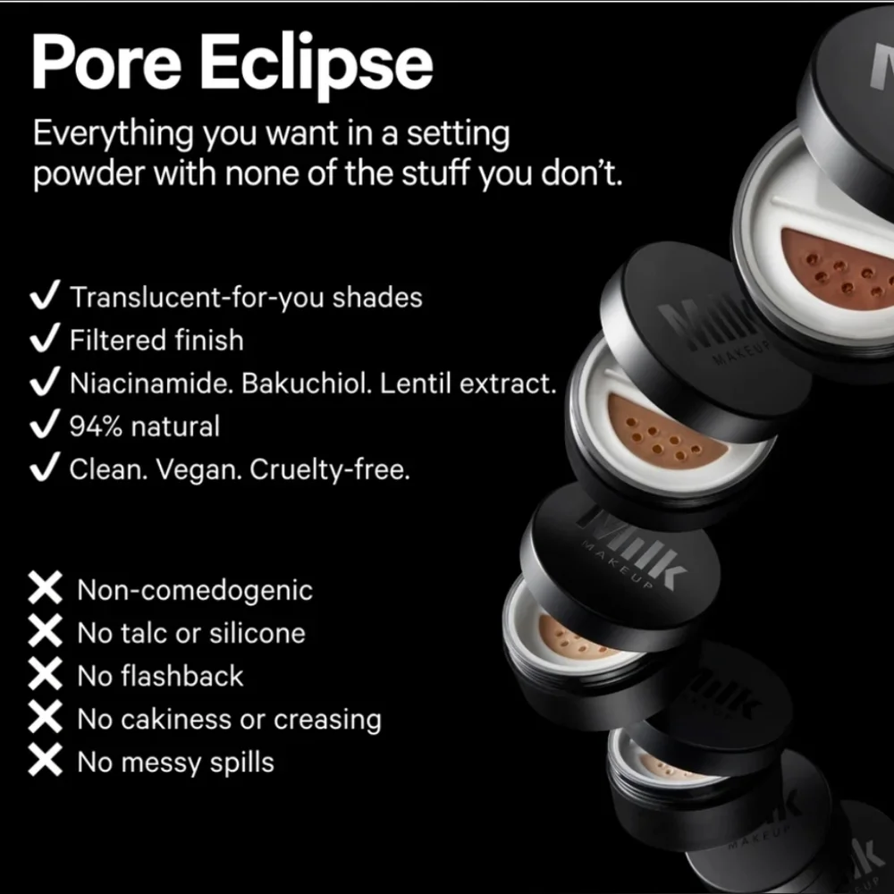 Milk Makeup Pore Eclipse Matte Translucent Setting Powder | Brand New in Box